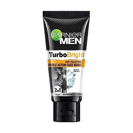 Garnier Face Wash Men Turbo Bright Double Action	